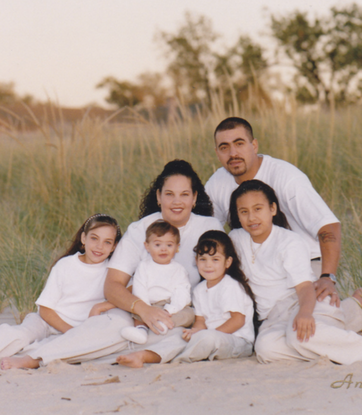 A photo of the Aviles family